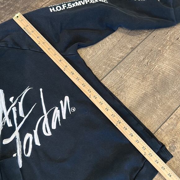 AIR JORDAN Black Logo Sweatshirt Large - Picture 4 of 8